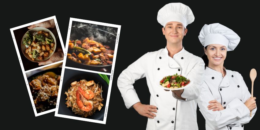 atch Chef staff with dishes